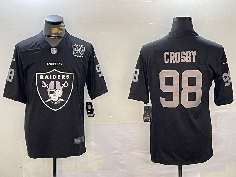 Men Oakland Raiders #98 Crosby Black 2024 Nike Limited NFL Jersey style 12012->oakland raiders->NFL Jersey